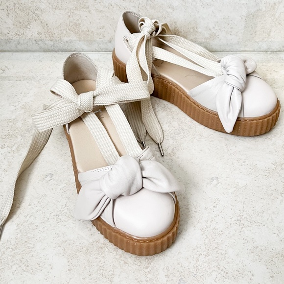 Fenty X Puma Shoes - Fenty X Puma by Rihanna Cream Lether Creepers